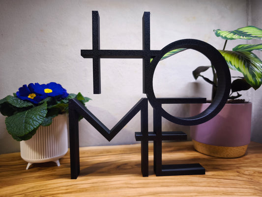 Deko-Schriftzug „HOME“ – Stilvolle Wohnaccessoire für dein Zuhause