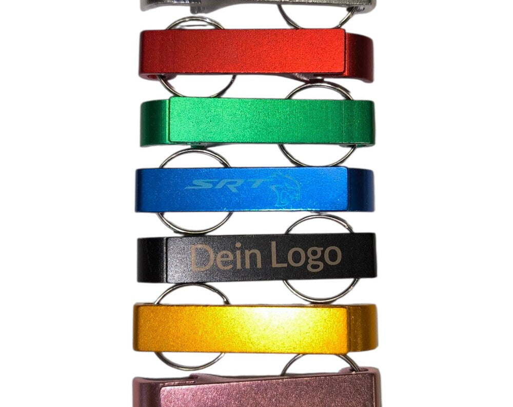 Personalized keychain with engraving – metal bottle opener