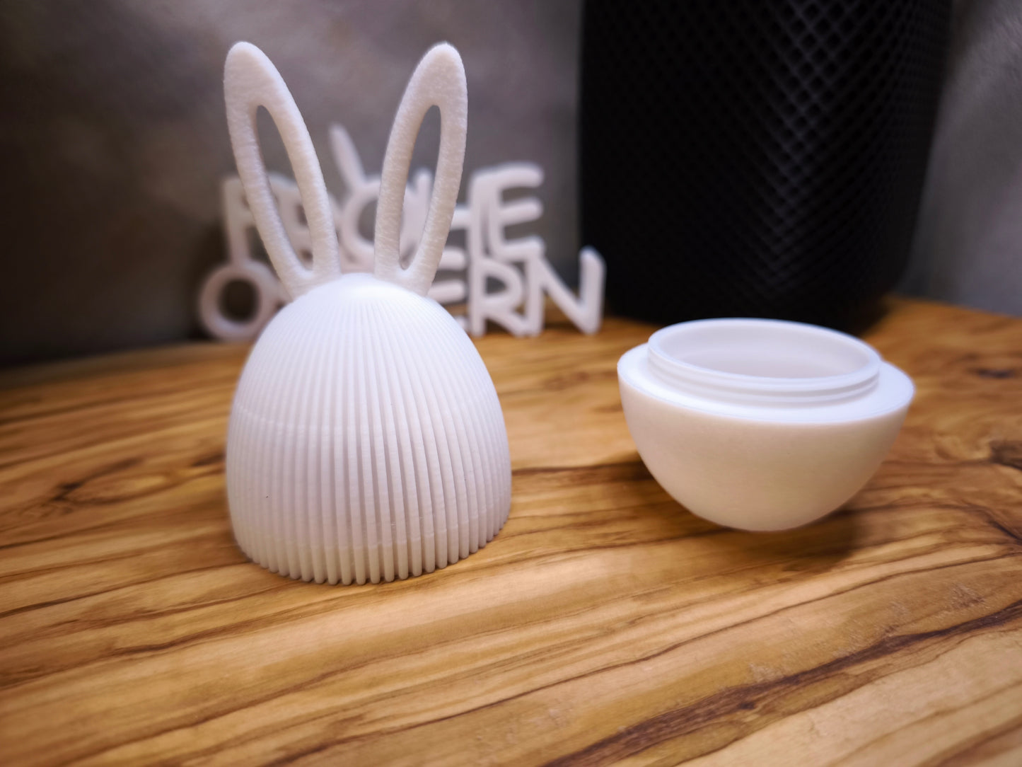 Osterei mit Hasenohren & LED-Licht – Dekoratives Highlight zu Ostern