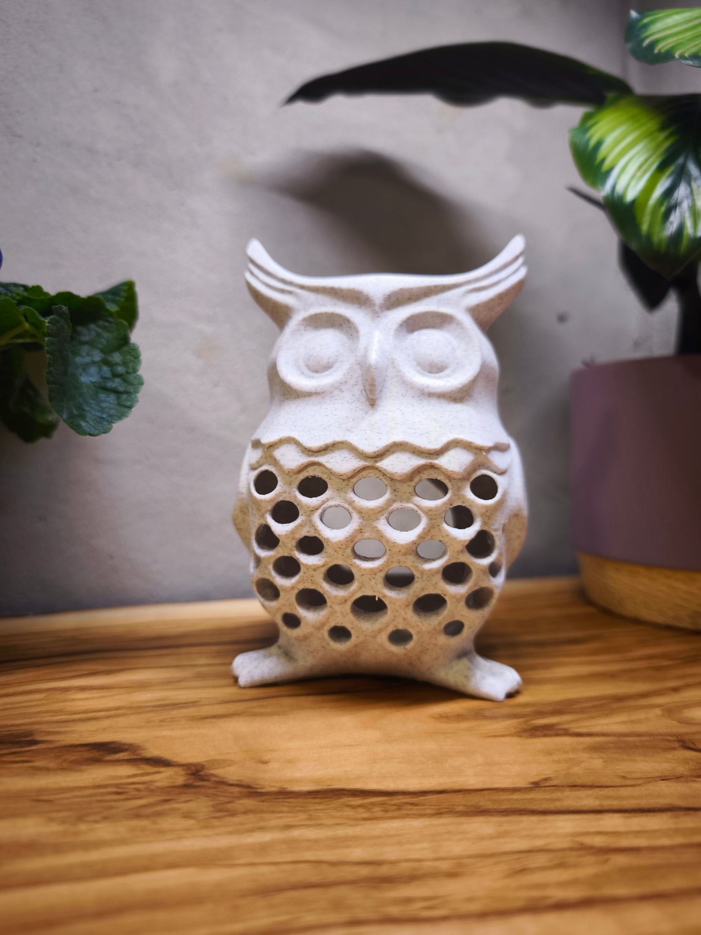 Eule mit LED-Kerze – Stimmungsvolle Dekoration für Ihr Zuhause
